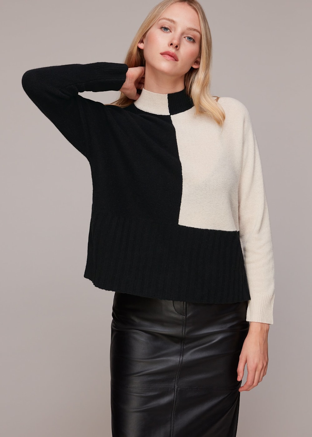 Whistles black jumper shop