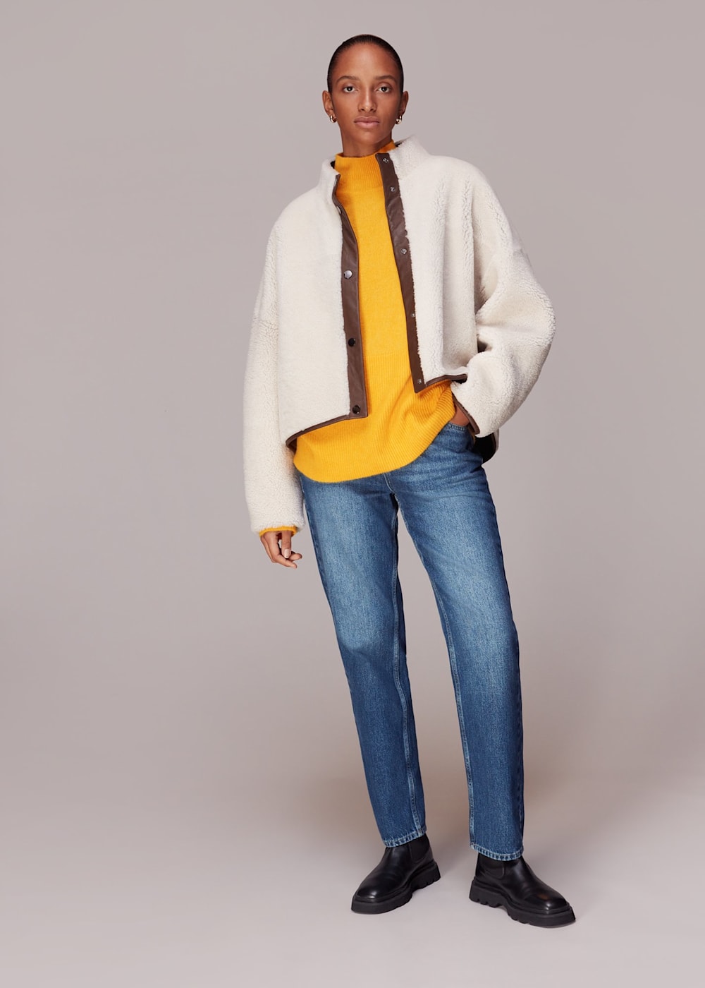 Whistles funnel neck jumper hot sale