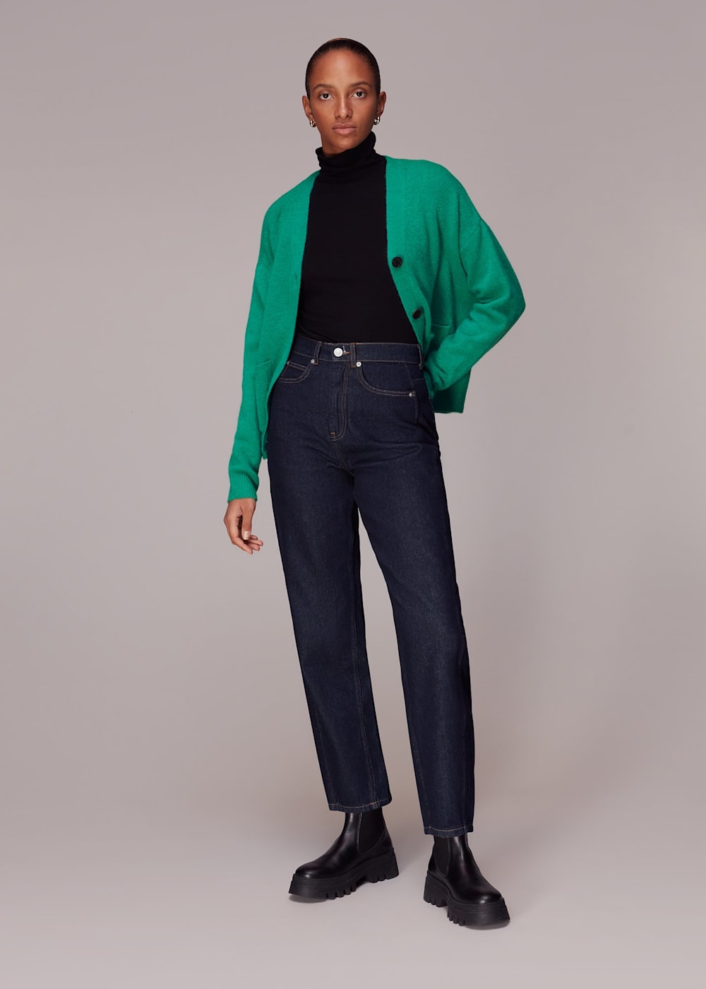 2024人気特価 Women's | US Whistles | Cardigan Pocket Stella Green ジャケット・アウター