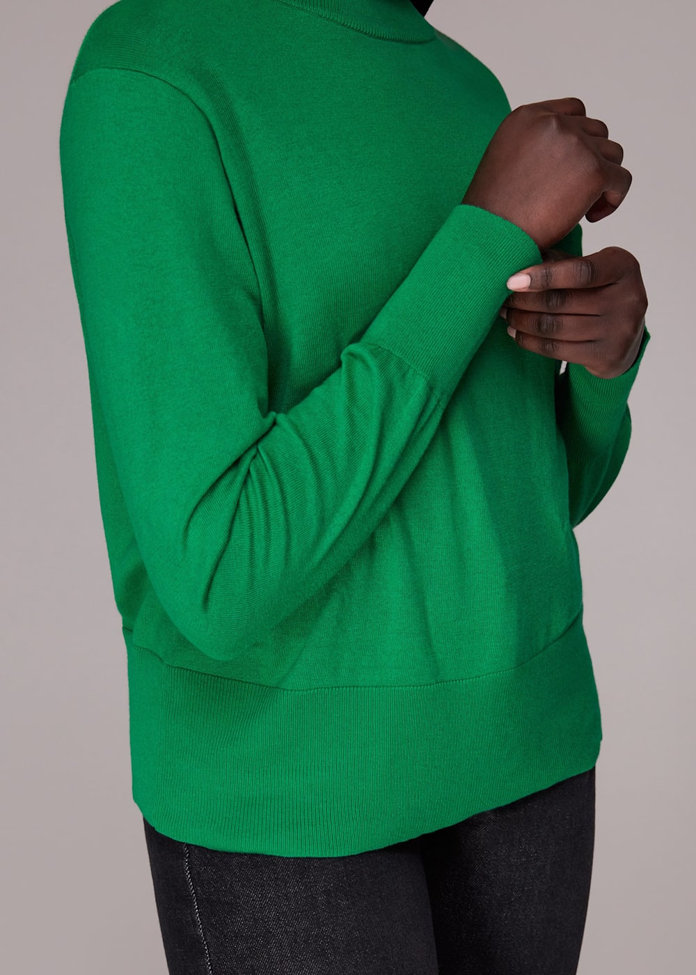 Kelly green turtleneck hotsell
