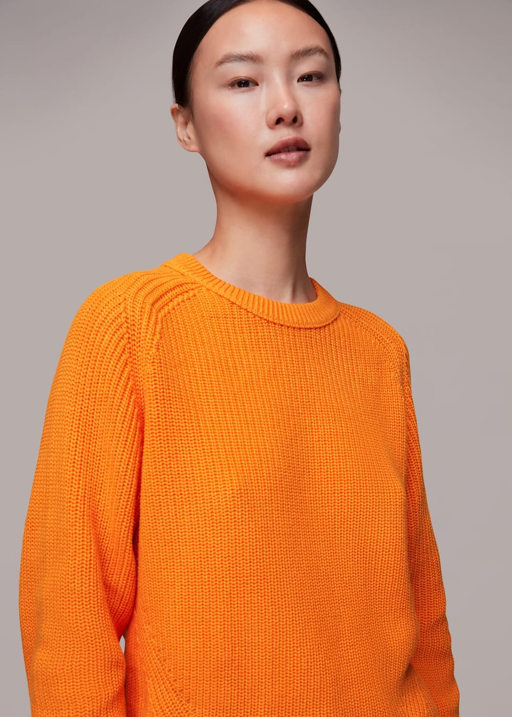 Orange crew neck shop