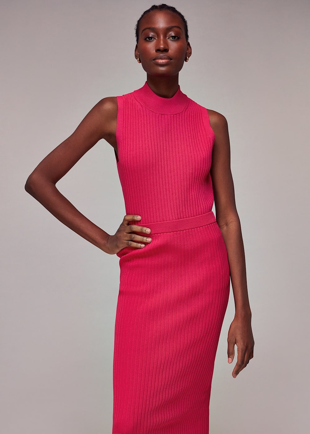 High neck tunic dress sales