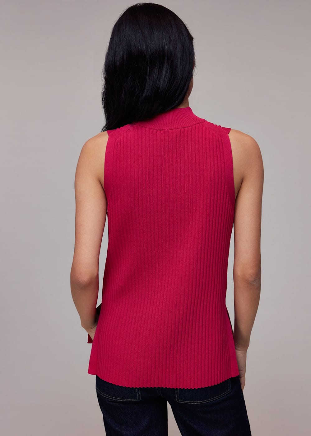 Pink high neck sleeveless top online