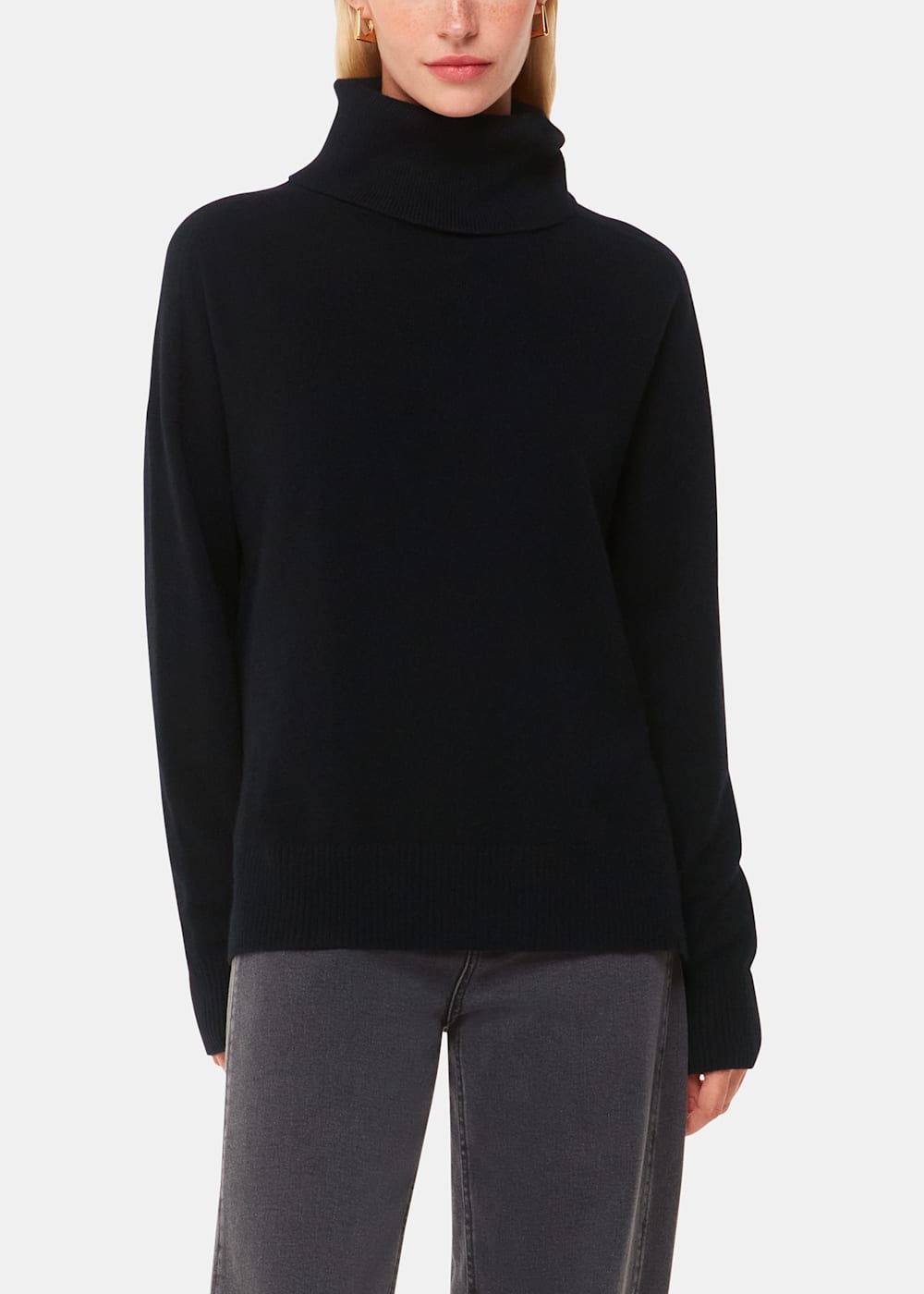 Petite cashmere turtleneck sweater cheap