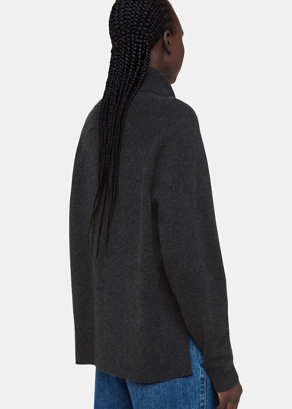 Dark grey high neck jumper store