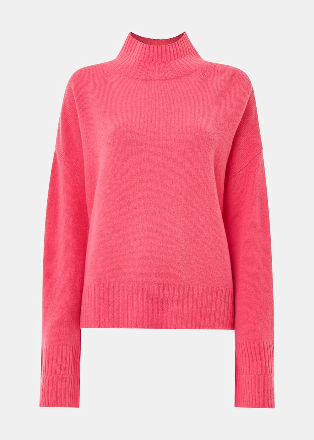 Pink funnel neck jumper hotsell