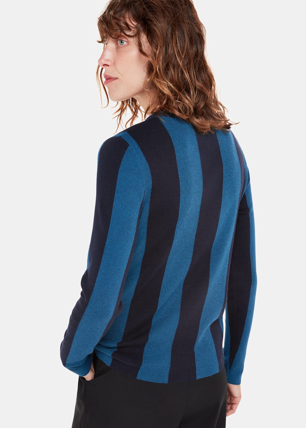 Vertical striped sweatshirt shop