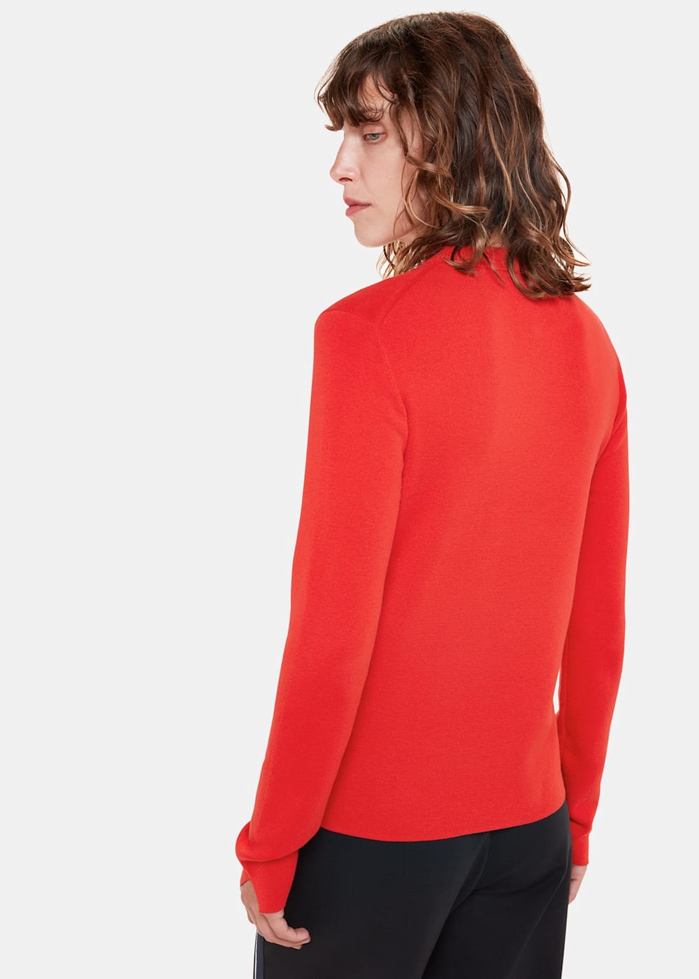 Fitted crew neck sweater shop