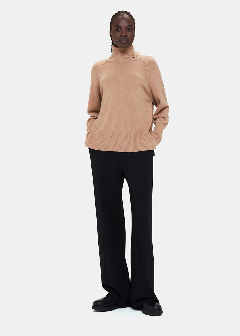 Women's Camel Cashmere Turtleneck Sweater | Whistles US | Women's Camel Cashmere Turtleneck Sweater | Whistles US |