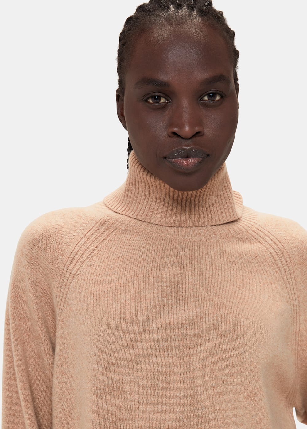Camel Cashmere Roll Neck Jumper Whistles Whistles UK