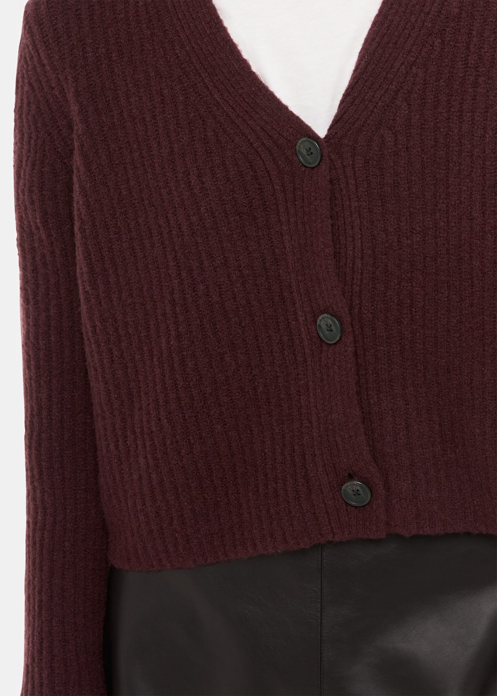 Burgundy wool cardigan best sale