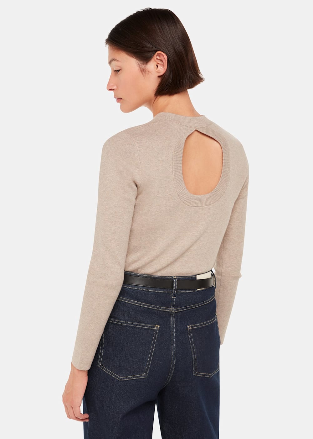 Keyhole back sweater hotsell
