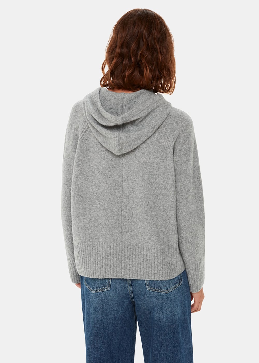 Grey hooded sweater shop