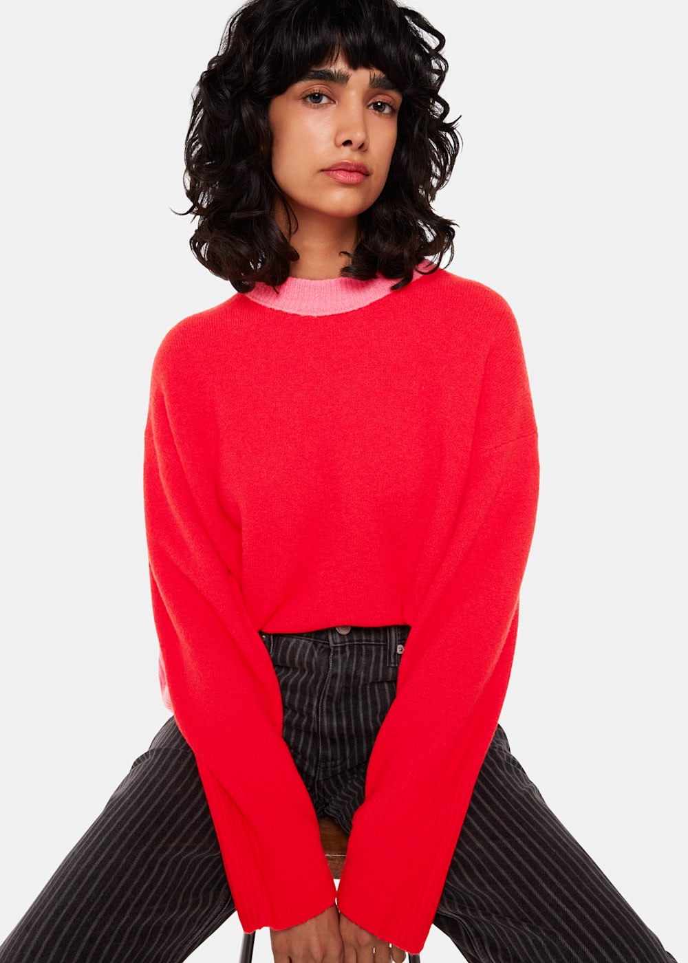 Sweater red color 2025