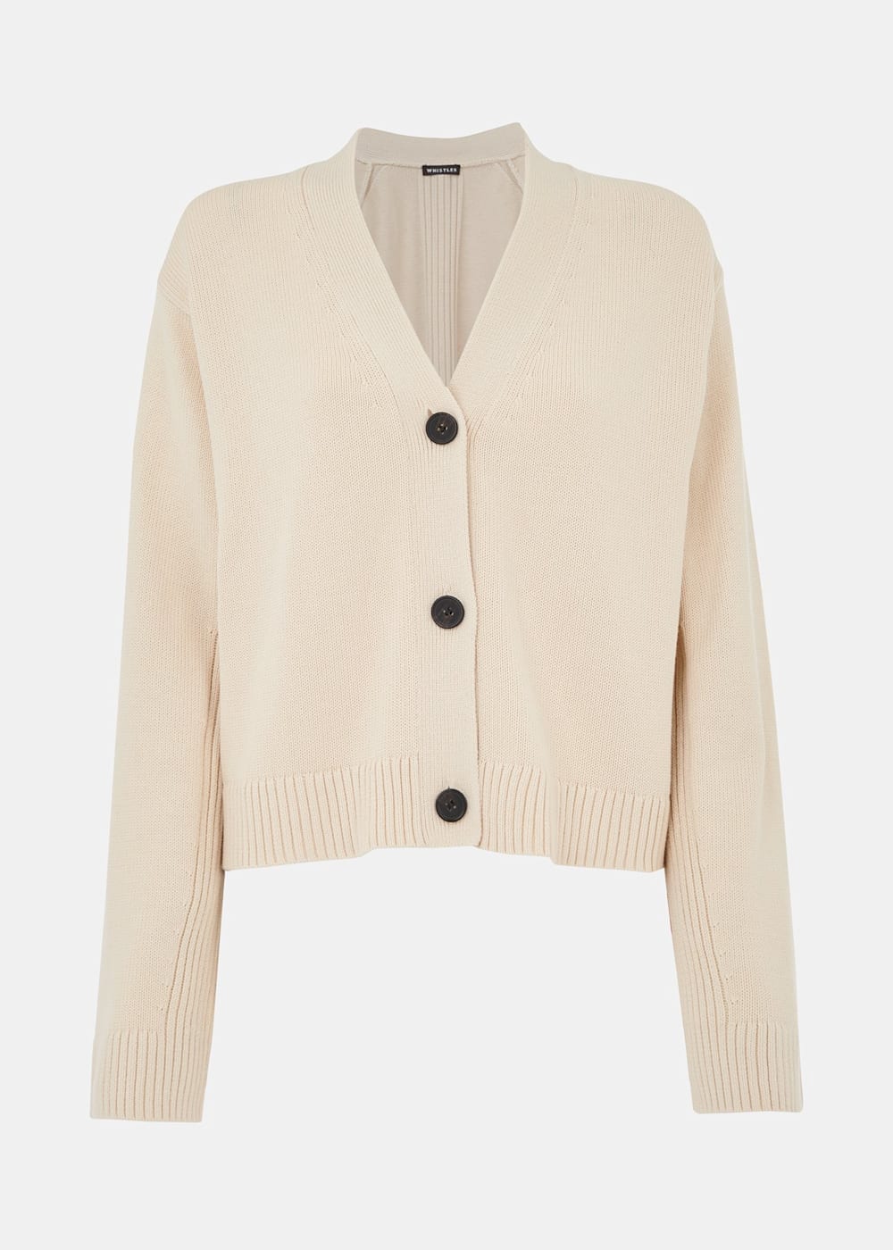 Ivory Nina Button Front Cardigan WHISTLES Whistles UK