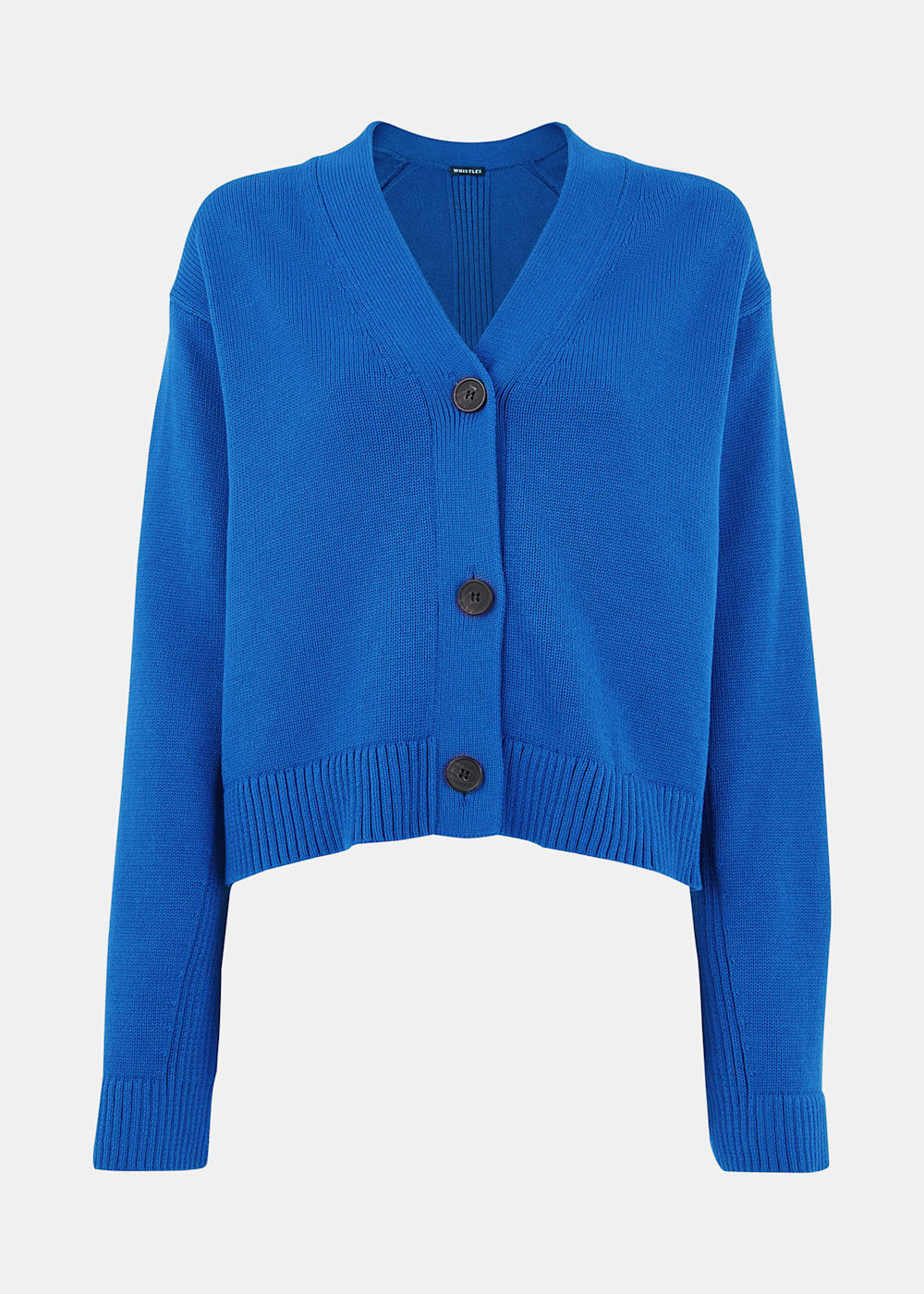 Cobalt blue cardigan sweater on sale