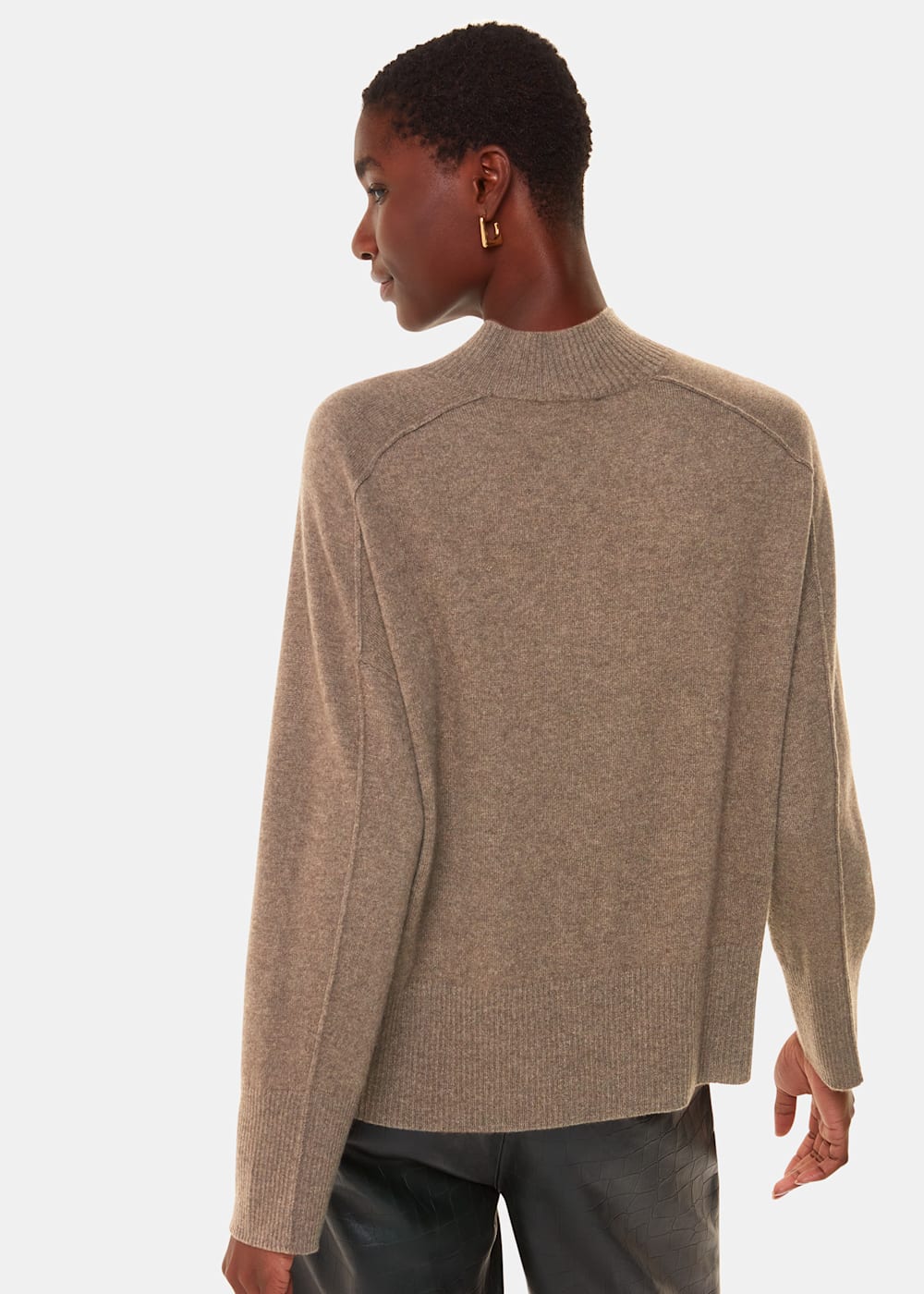 Women's Neutral Cashmere V Neck Sweater | Whistles US |