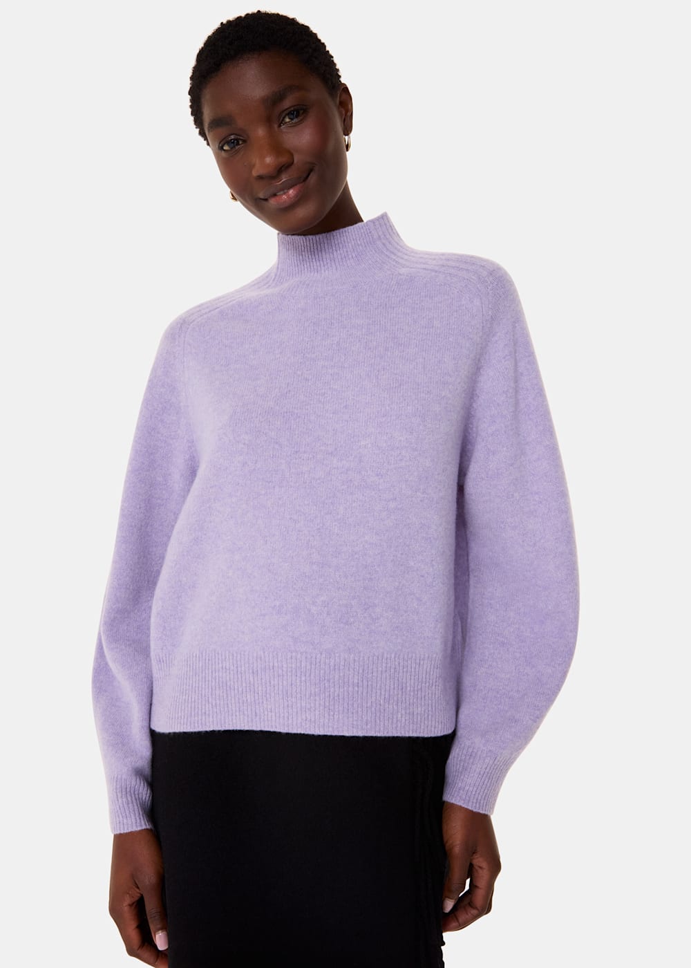Funnel neck pullover women's hotsell