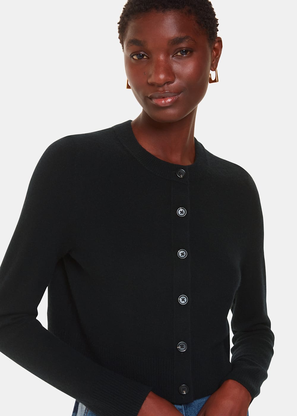 Cropped wool cardigan 2025