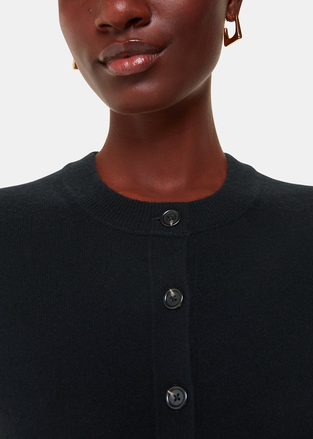 Button cropped cardigan shop