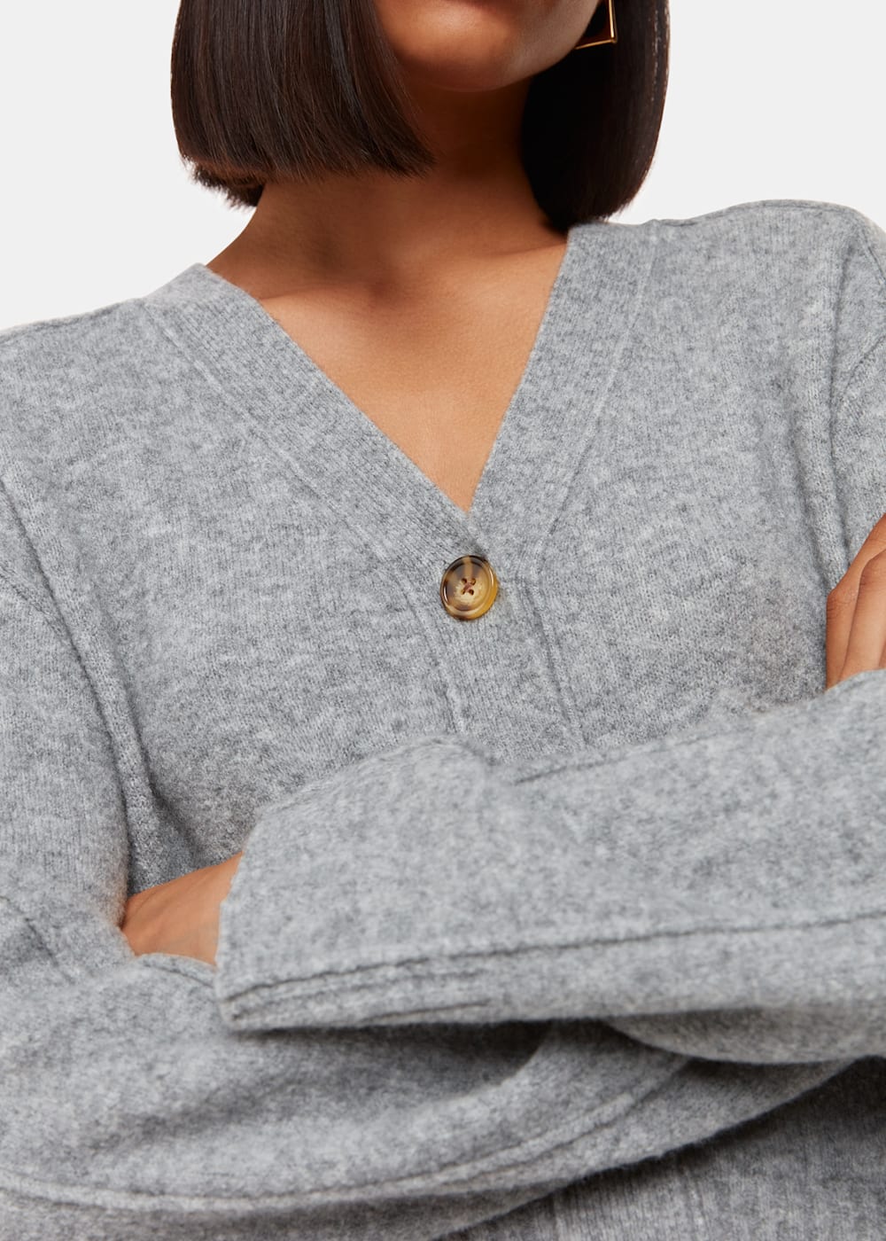 Wool Mix Pocket Cardigan | Whistles UK | Wool Mix Pocket Cardigan | Whistles UK |