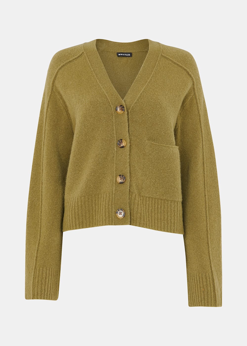 Whistles Wool Mix Pocket Cardigan Whistles Wool Mix Pocket Cardigan