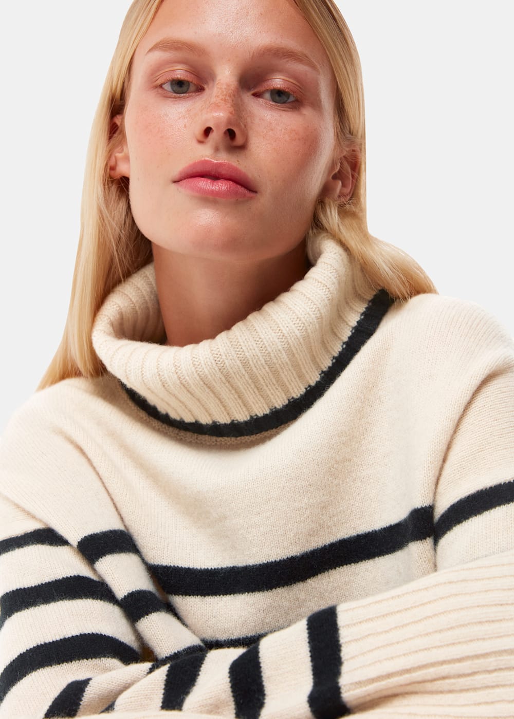 Whistles Stripe Wool Roll neck Whistles Stripe Wool Roll neck