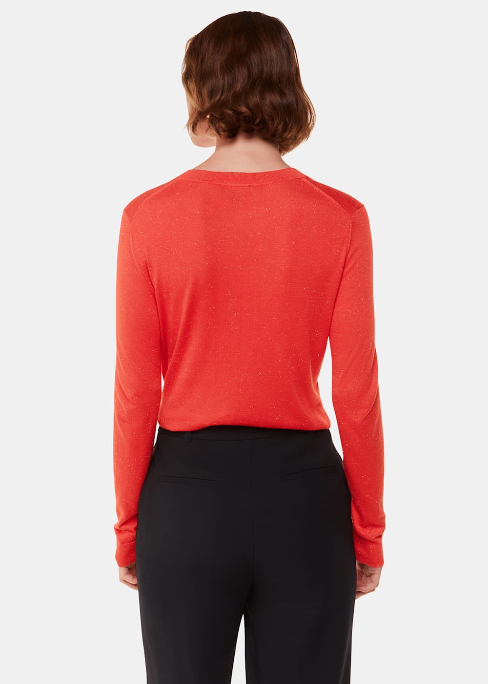 Whistles Annie Sparkle Crew neck Red Whistles Annie Sparkle Crew neck Red
