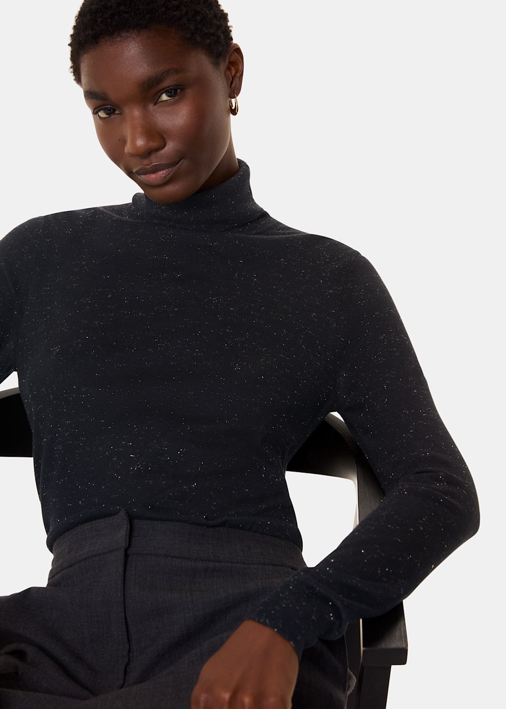 Sparkle roll neck hot sale