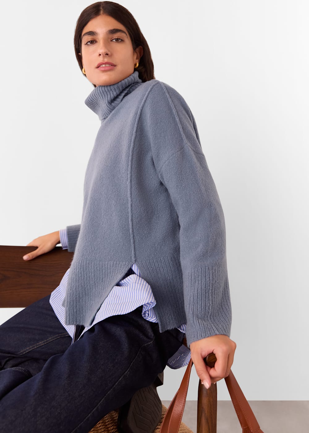 Whistles Wool Mix Roll Neck Whistles Wool Mix Roll Neck
