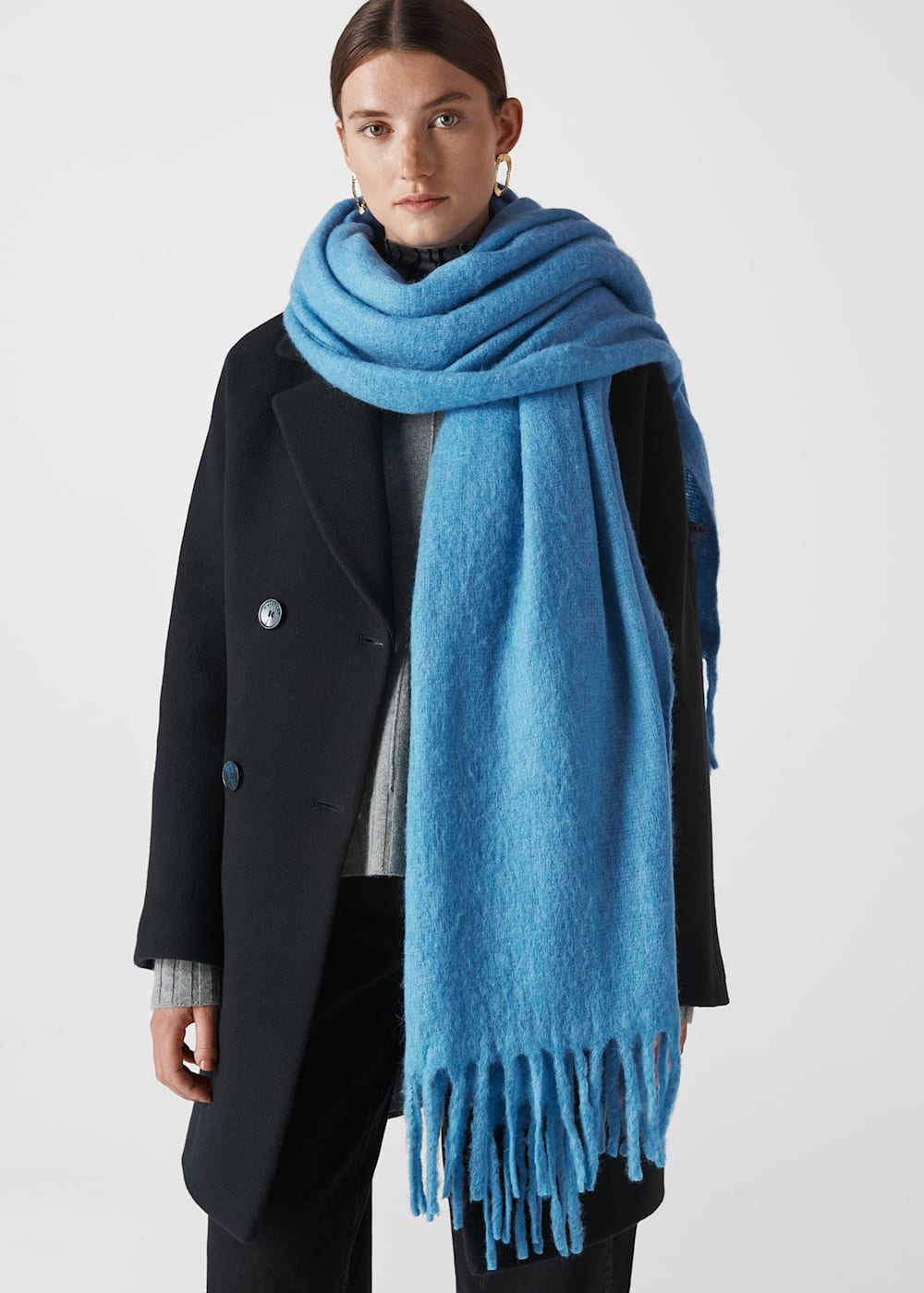 Blanket scarf top