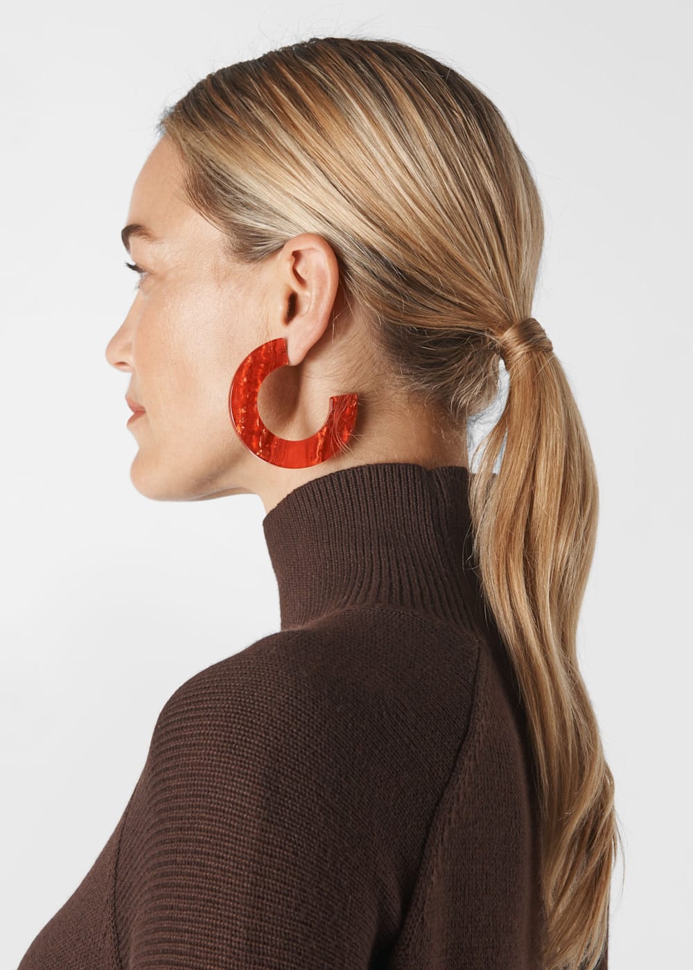 Red Statement Resin Hoop