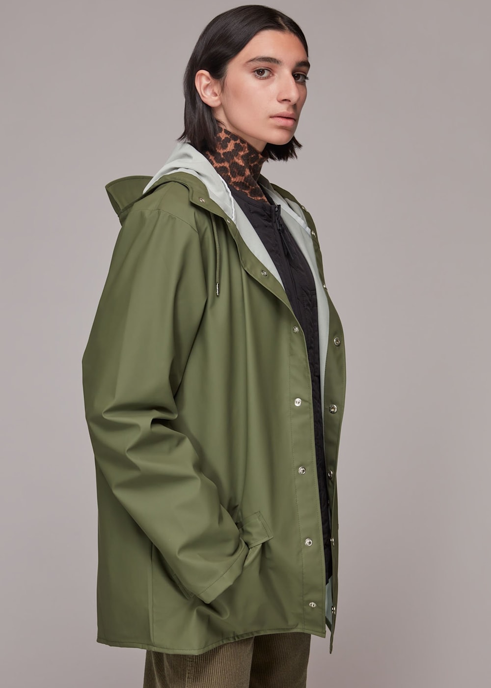 Rains hooded coat sales