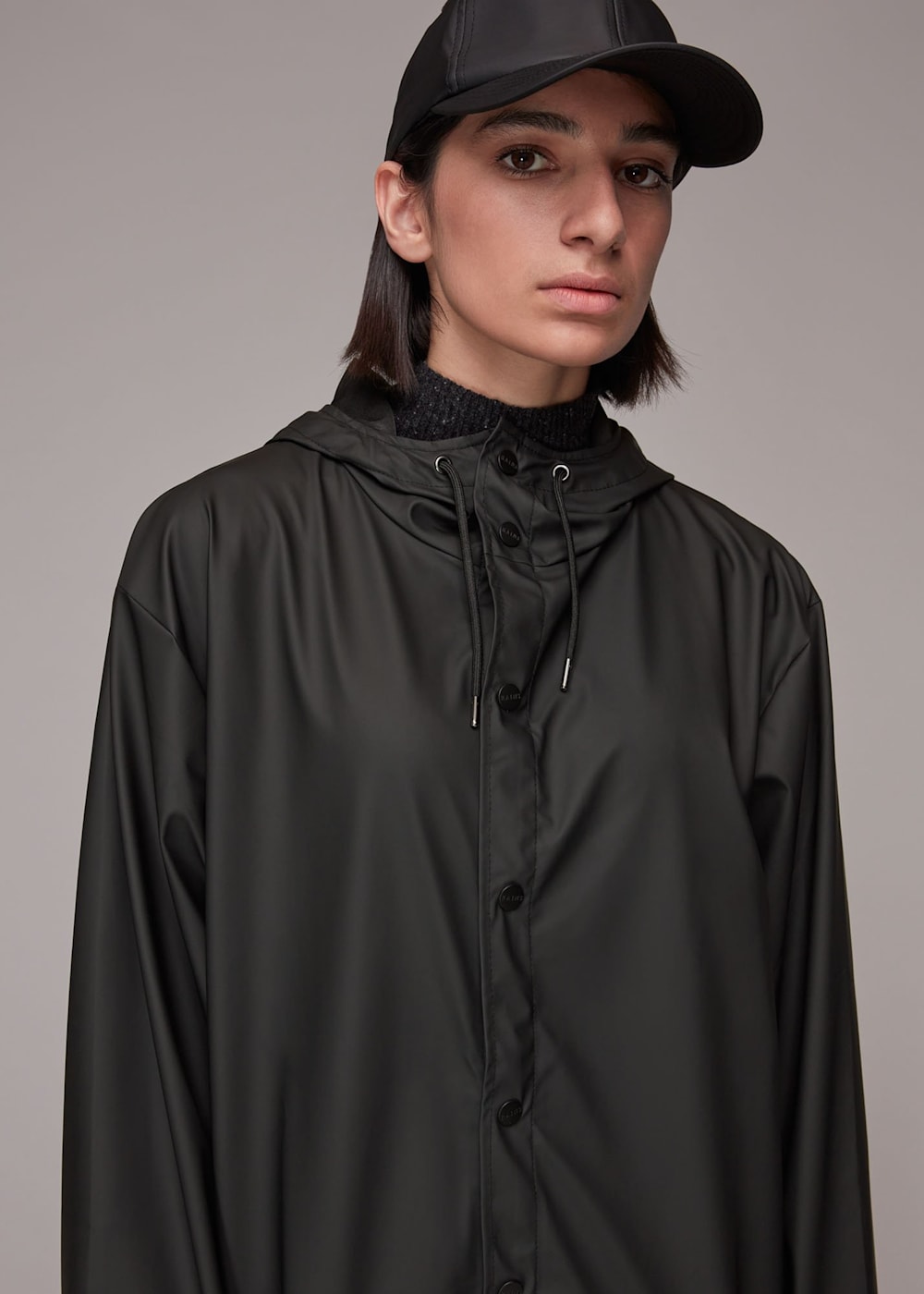 Black Rains Long Jacket | WHISTLES | Whistles US |