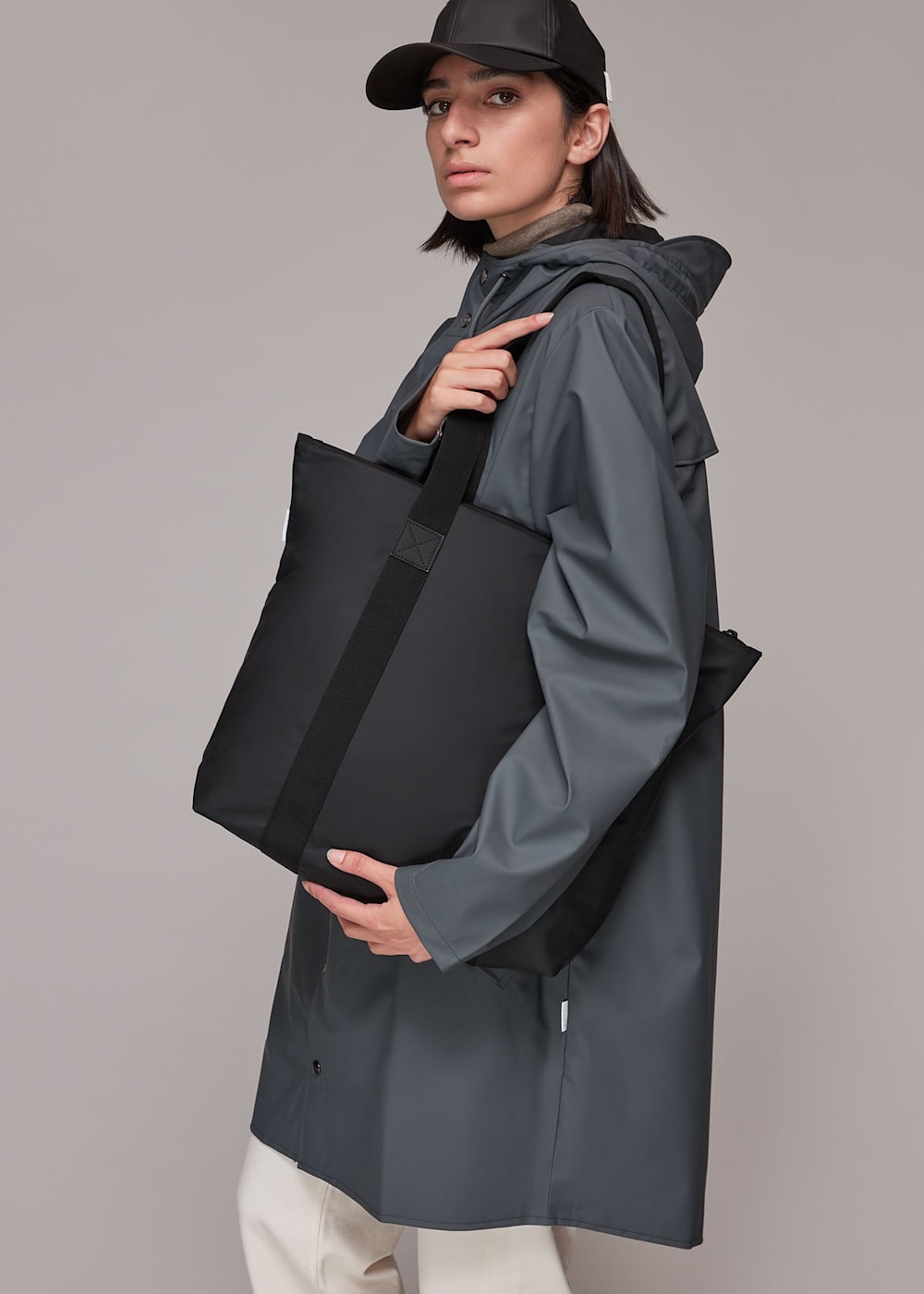 Rains small tote bag best sale