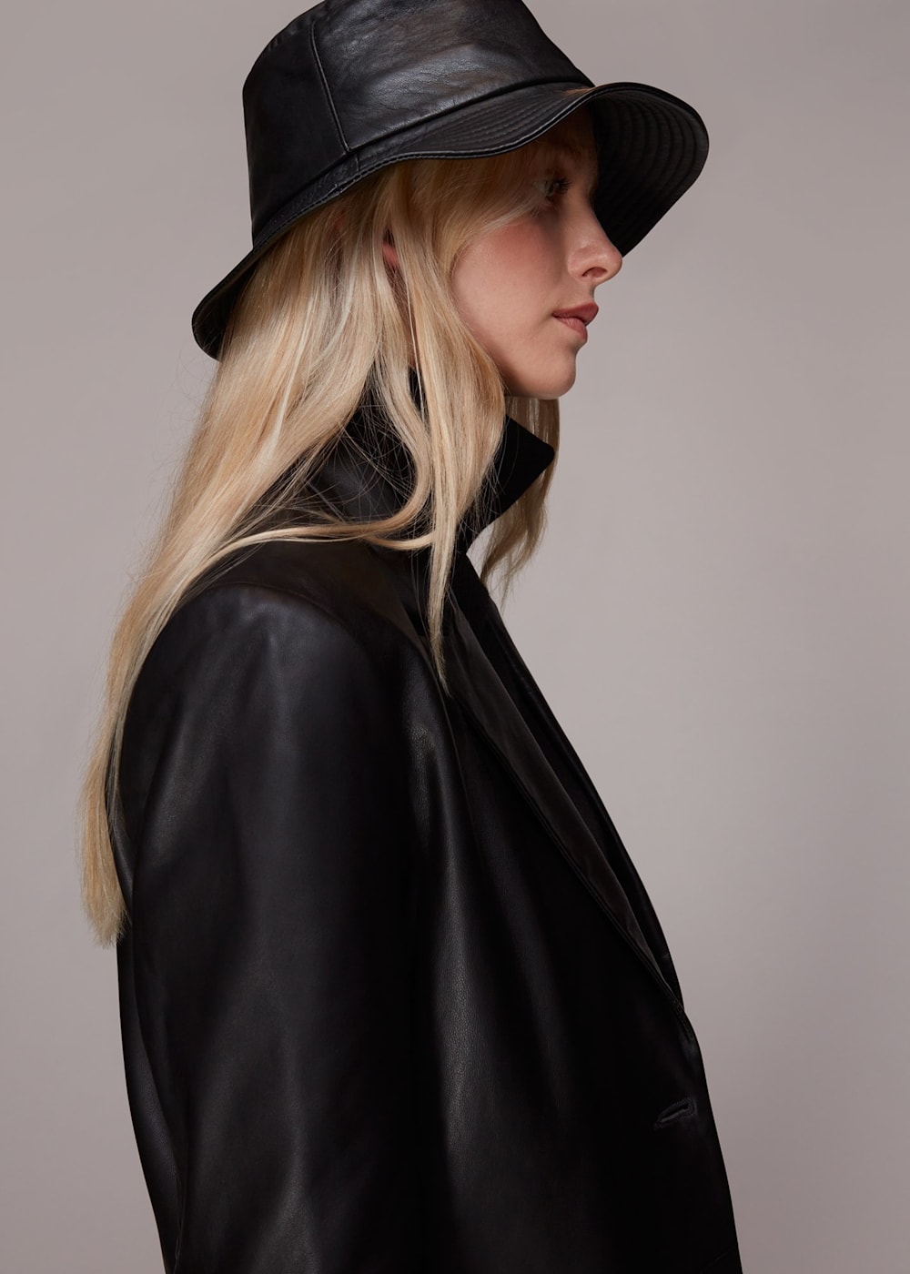 Bucket hat leather online