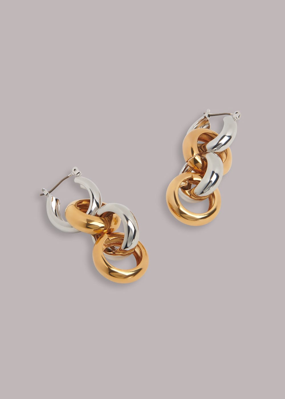 Metal drop earrings sales