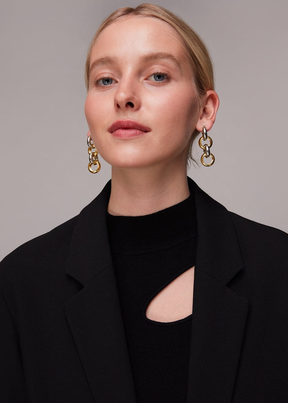 Metal drop earrings online