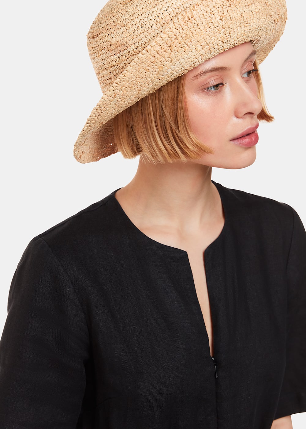 Straw fisherman hat clearance