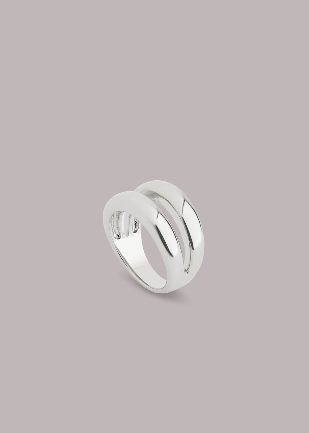 Silver double ring 2025