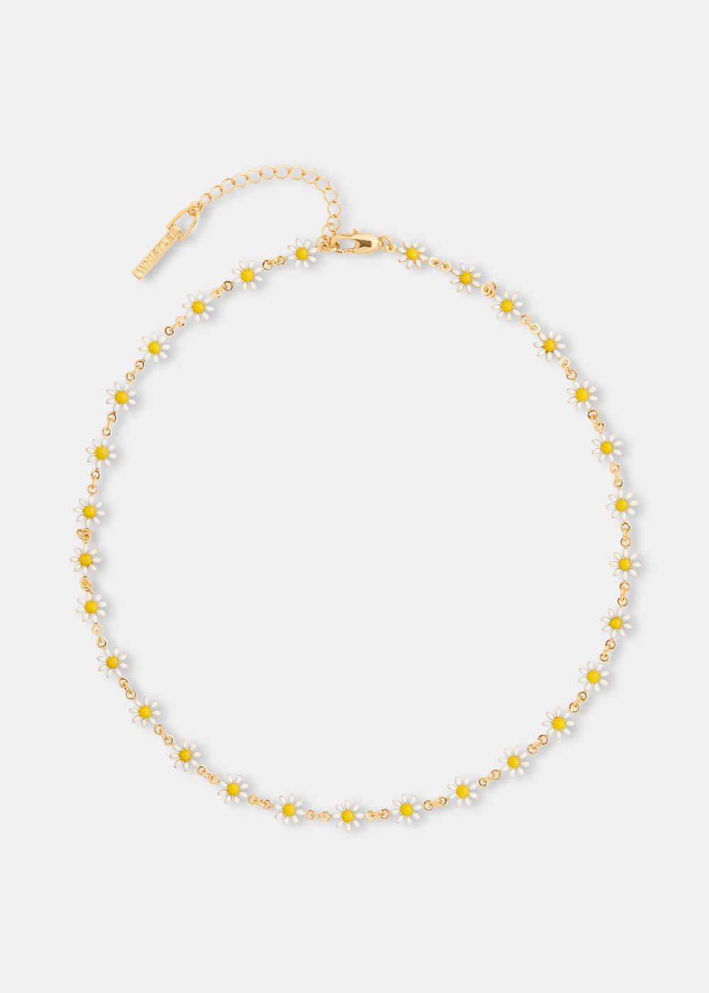 Enamel daisy necklace best sale