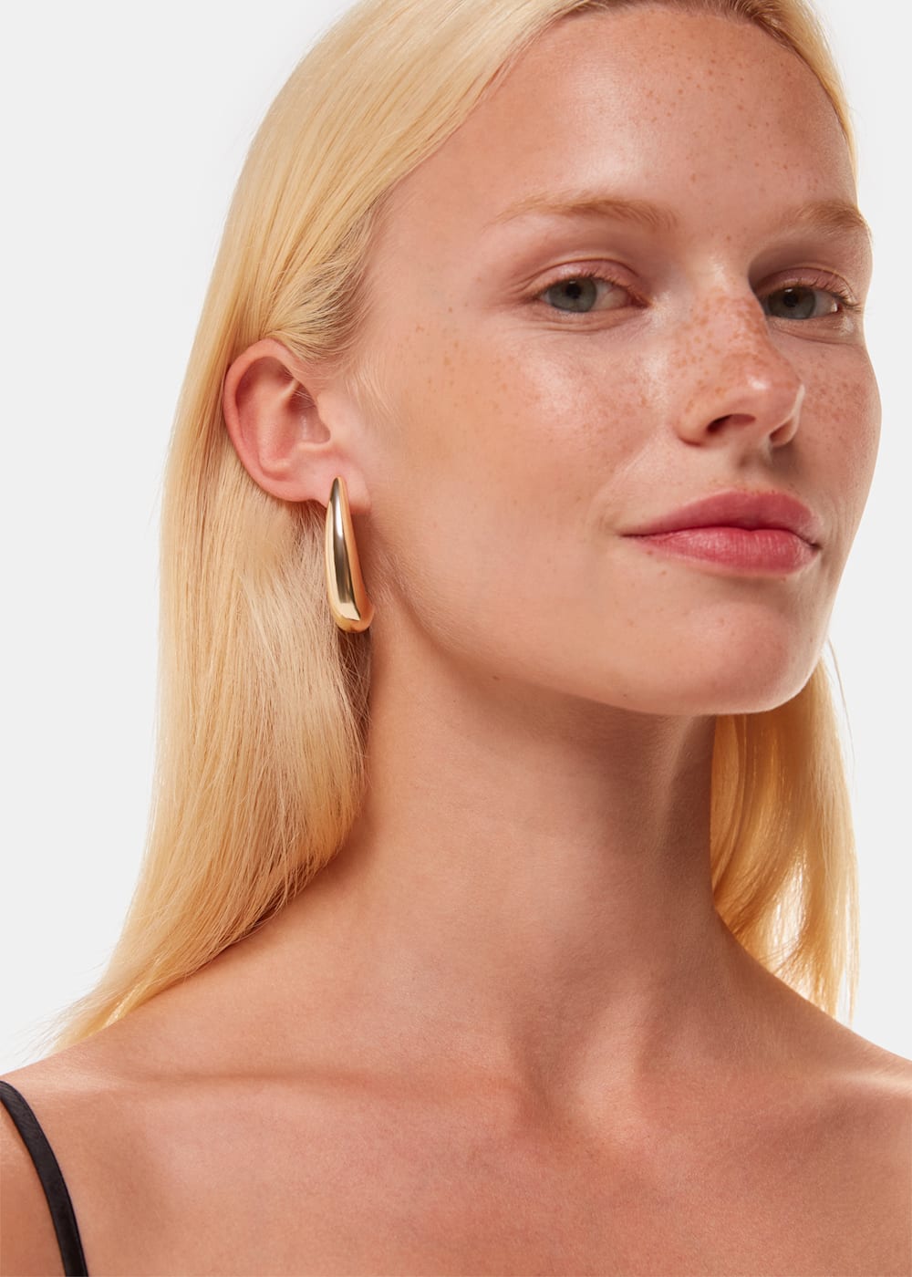 Long curved earrings online