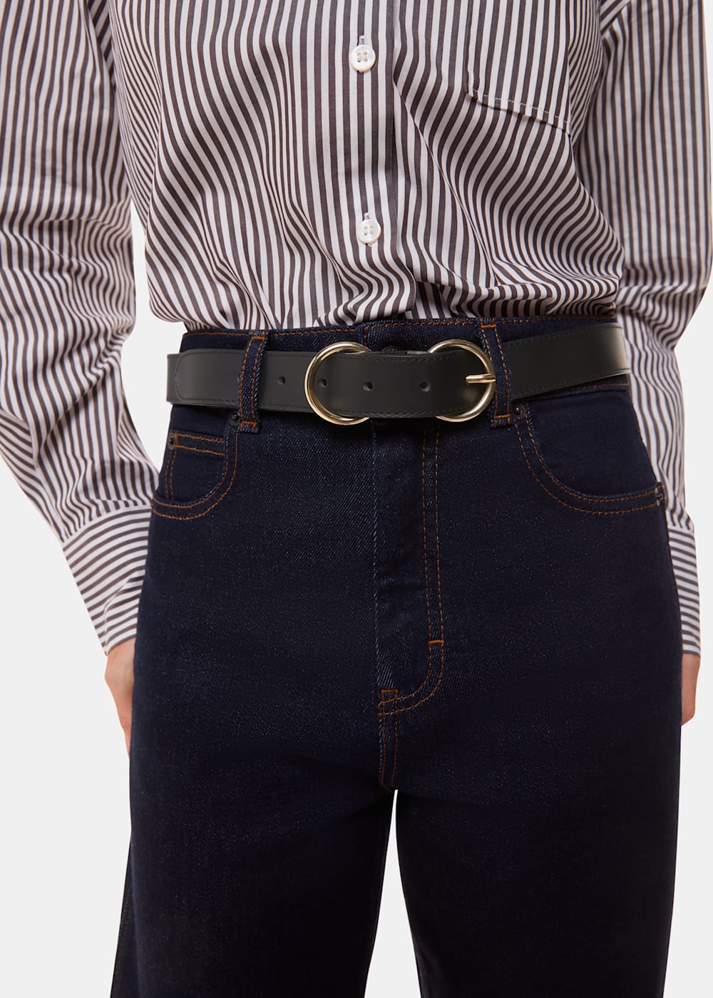 Double ring buckle belt cheap