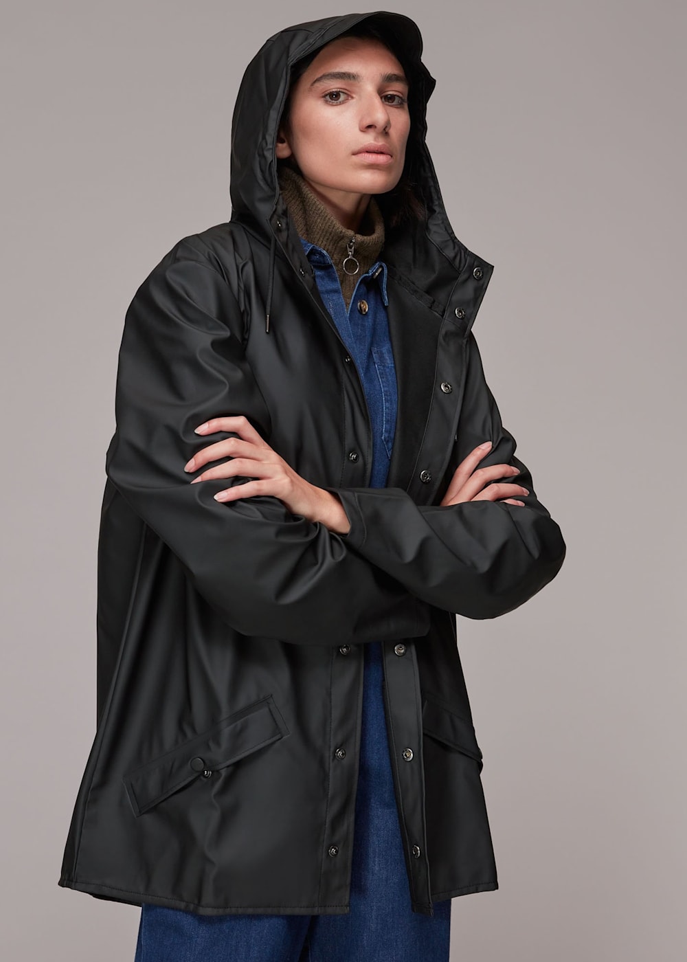 Rains hooded raincoat on sale