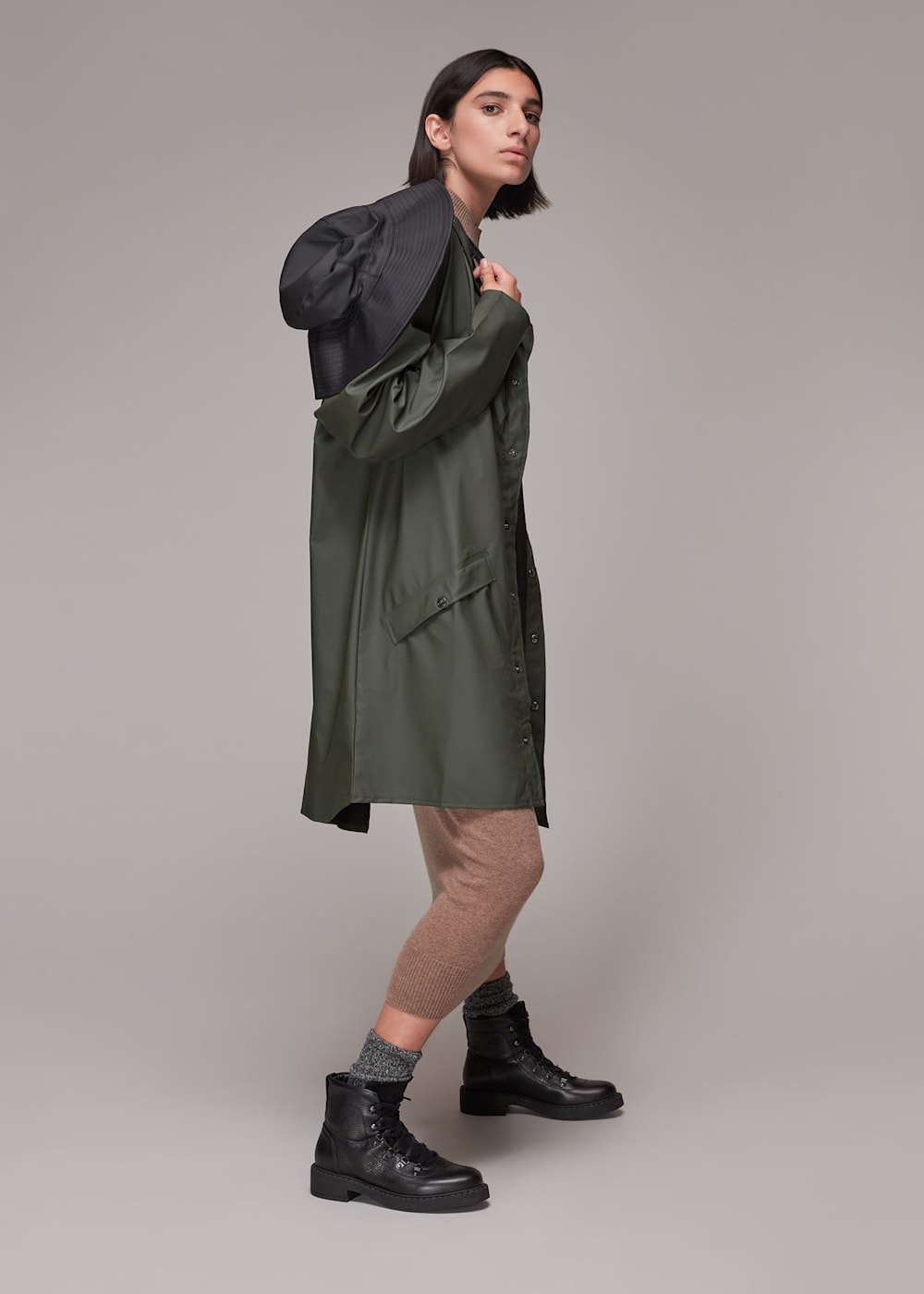Rains long jacket outlet