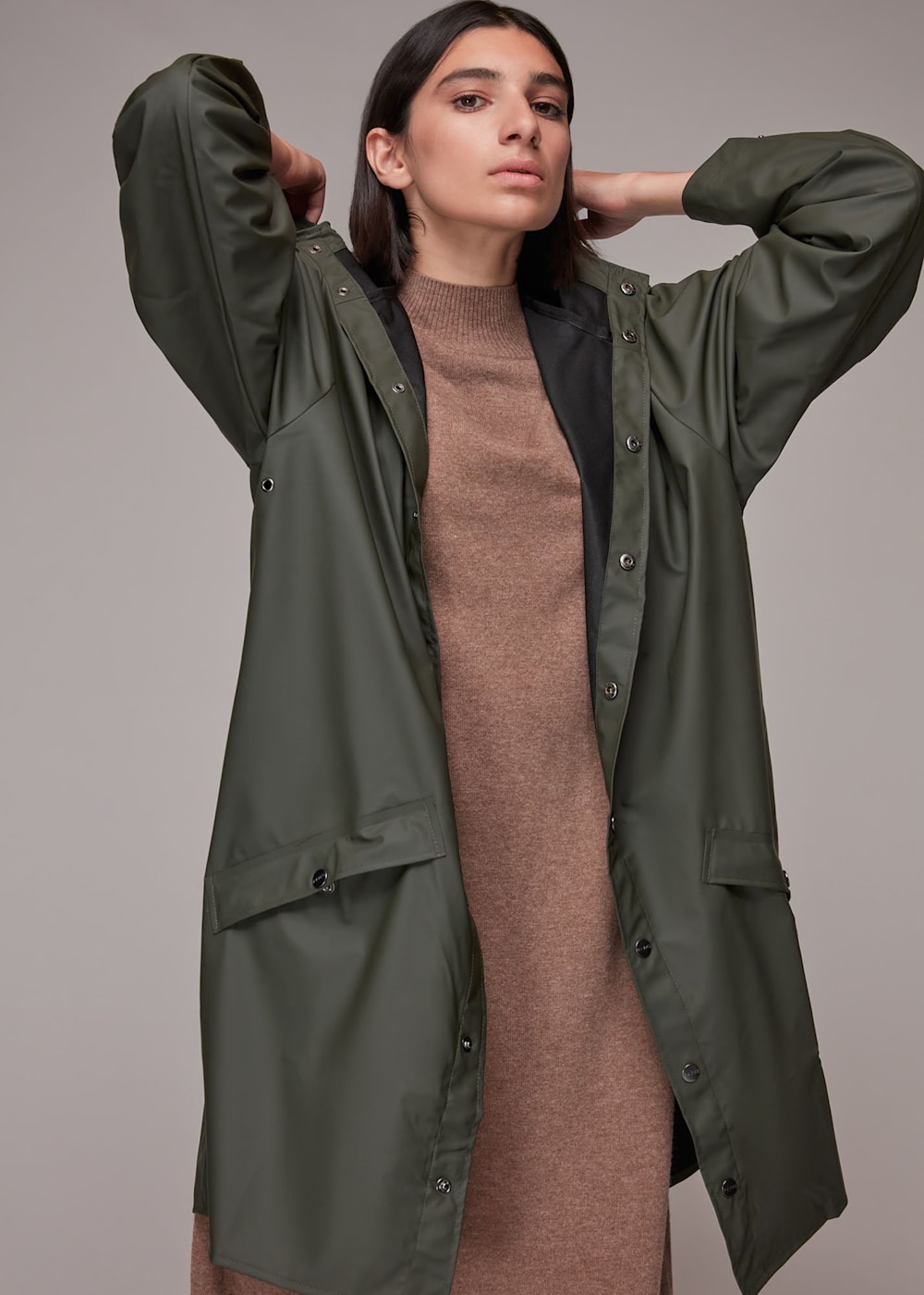 Rain long coat best sale
