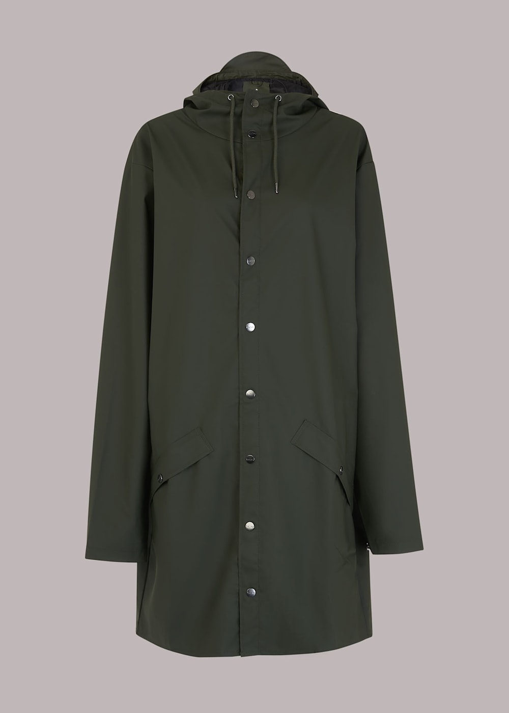 Rains long jacket green 2025