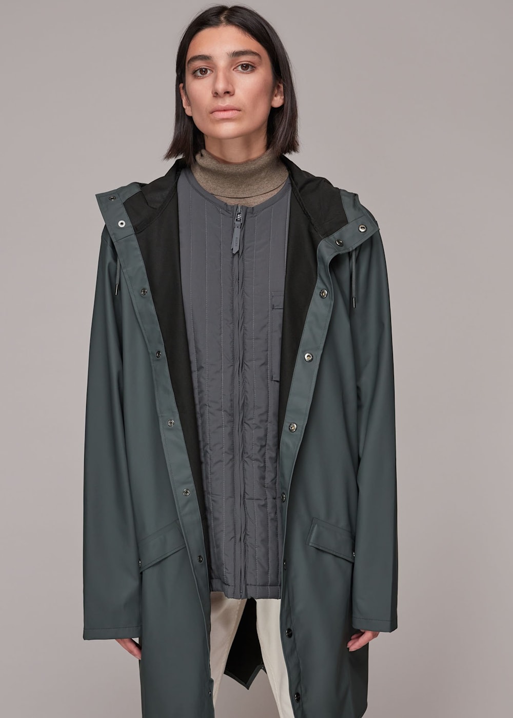 Rains ltd long overcoat clearance