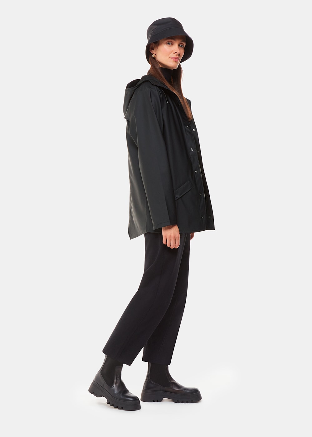 Rains w coat black best sale