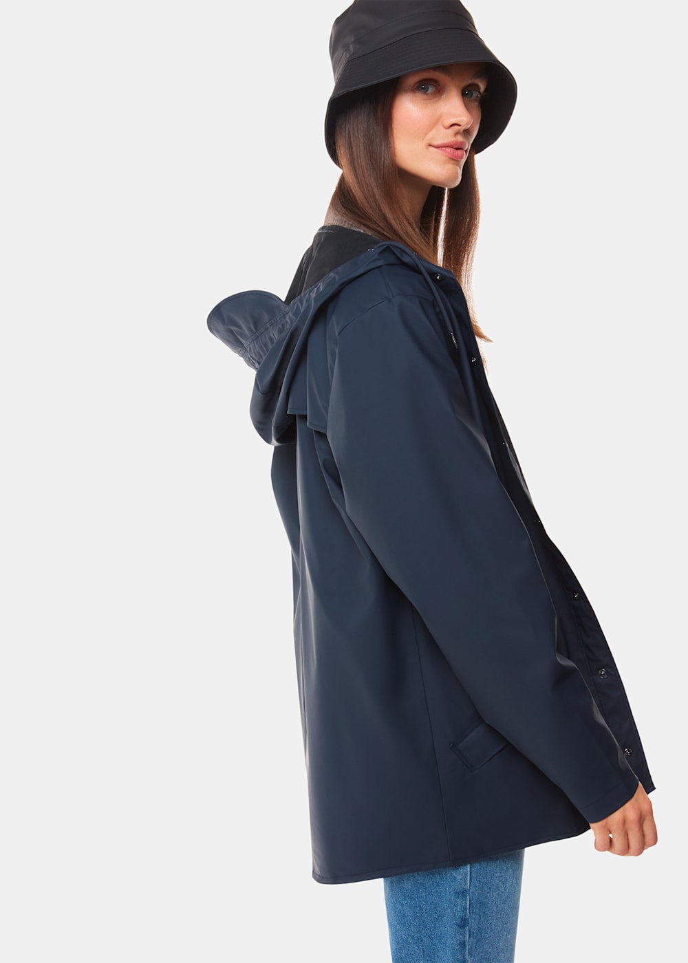 Rains jacket navy hotsell